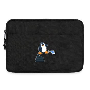 Penguin Firefighter Fire Hose Fire Brigade - Laptop bag 13" - black - Front