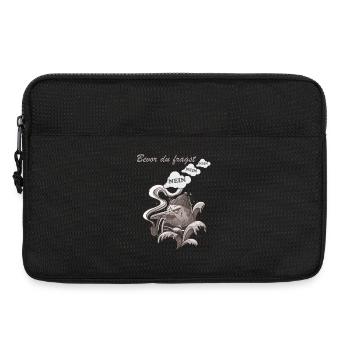 Bevor du fragst Nein lustiges Spaß Vogel Geschenk - Laptoptasche 13" - Schwarz - Vorne