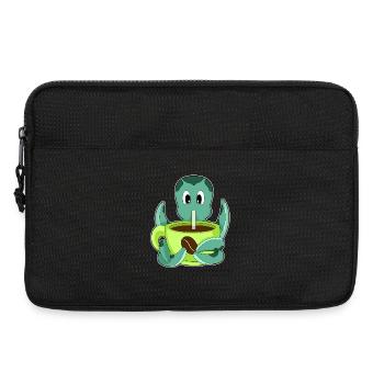 Tasse de café pieuvre - Sacoche pour ordinateur portable 13 pouces - noir - Devant