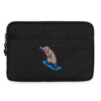 Otter Snowboarder Snowboard - Sacoche pour ordinateur portable 13 pouces - noir - Devant