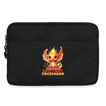 : Dragon de Feu, Jeu de Rôle, Motif Fantastique - Sacoche pour ordinateur portable 13 pouces - noir - Devant