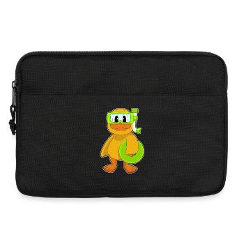 Duck Diver Snorkel Diving - Laptop bag 13" - black - Front