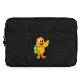 Ente Schüler Rucksack Schule - Laptoptasche 13" - Schwarz - Vorne