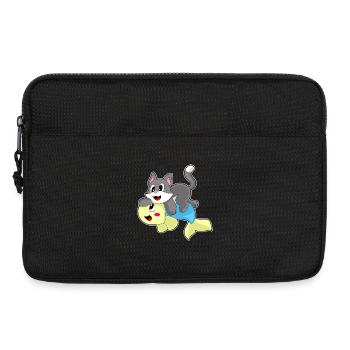 Poisson-chat - Sacoche pour ordinateur portable 13 pouces - noir - Devant
