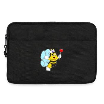 Biene Krankenschwester Herz - Laptoptasche 13" - Schwarz - Vorne