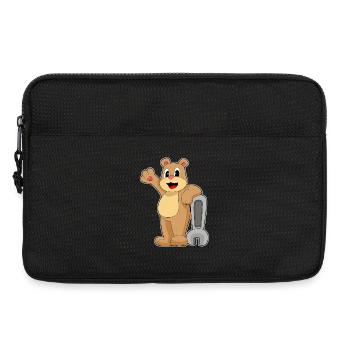 Bear Mechanic Wrench Workshop - Laptop bag 13" - black - Front