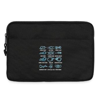 Voile, voilier, nœuds à voile, nouage - Sacoche pour ordinateur portable 13 pouces - noir - Devant