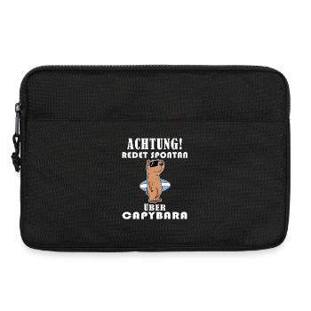 Capybara Wasserschwein Capybaras - Laptoptasche 13" - Schwarz - Vorne