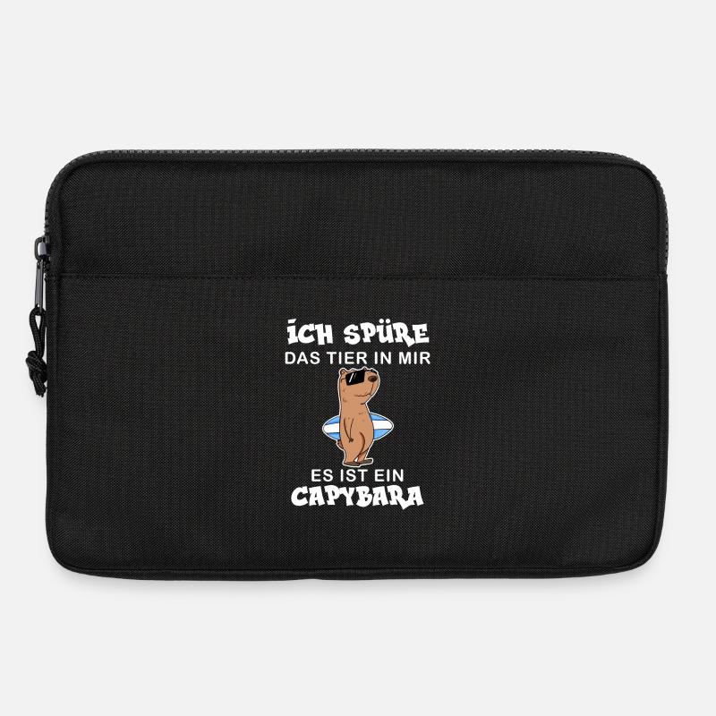 Capybara Wasserschwein Capybaras - Laptoptasche 13" - Schwarz