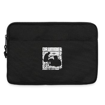 Lustiger Drummer - Laptoptasche 13" - Schwarz - Vorne