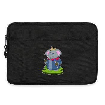 Elephant Crown - Laptop bag 13" - black - Front