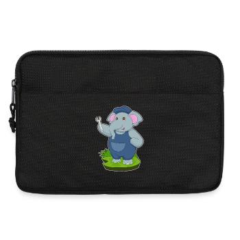 Elephant Mechanic Wrench Workshop - Laptop bag 13" - black - Front