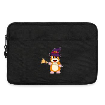 Balai sorcier hamster - Sacoche pour ordinateur portable 13 pouces - noir - Devant