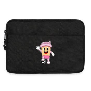 Coffee Soccer Player Soccer - Laptop bag 13" - black - Front