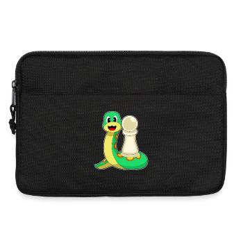Échecs en forme de serpent en pion - Sacoche pour ordinateur portable 13 pouces - noir - Devant