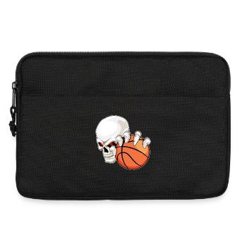 Skull Basketball Player Basketball - Sacoche pour ordinateur portable 13 pouces - noir - Devant