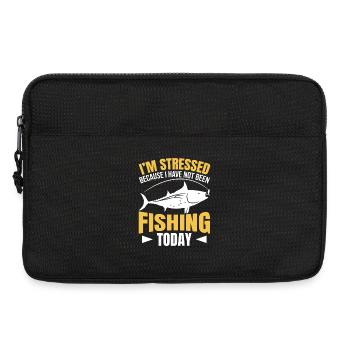 Motivation Angeln - Laptoptasche 13" - Schwarz - Vorne