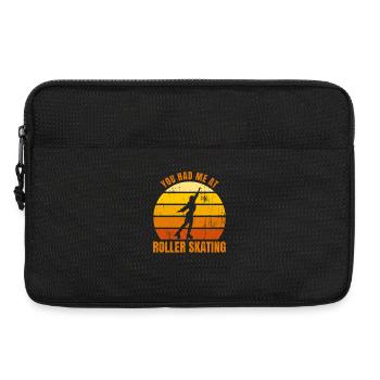 Roller skating - Laptop bag 13" - black - Front