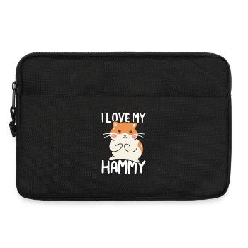I love my hammy - Laptoptasche 13" - Schwarz - Vorne