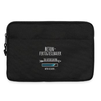 Betonfertigteilbauer Ausbildung Beruf Geschenk - Laptoptasche 13" - Schwarz - Vorne