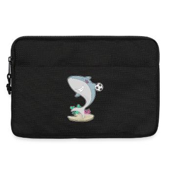 Joueur de handball requin Handball - Sacoche pour ordinateur portable 13 pouces - noir - Devant