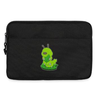 Feuille de chenille - Sacoche pour ordinateur portable 13 pouces - noir - Devant