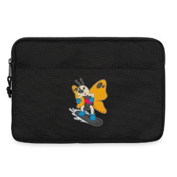 Snowboardeur papillon Snowboard - Sacoche pour ordinateur portable 13 pouces - noir - Devant