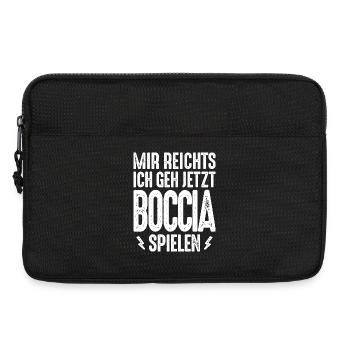 Mir reichts ich geh jetzt Boccia spielen Petanque - Laptoptasche 13" - Schwarz - Vorne