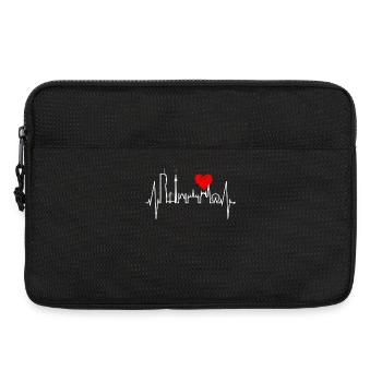 Vienna Skyline Heartbeat Austria Love Vienna - Laptop bag 13" - black - Front