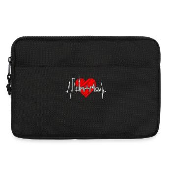 Vienna Skyline Heartbeat Austria Love Vienna - Laptop bag 13" - black - Front