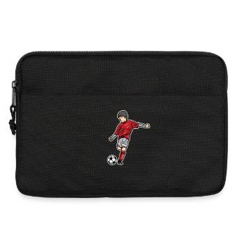 Soccer Child Sketch - Laptop bag 13" - black - Front