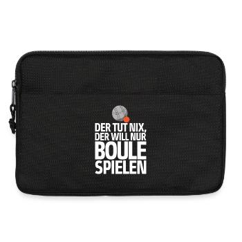 Der tut nix der will nur Boule spielen Petanque - Laptoptasche 13" - Schwarz - Vorne
