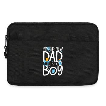 Proud new dad it s a boy - Laptoptasche 13" - Schwarz - Vorne