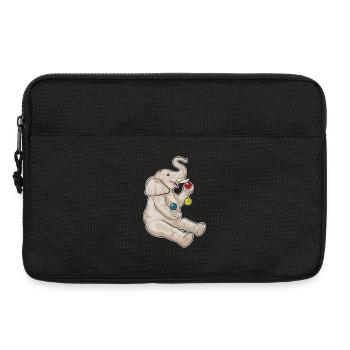Jongleur éléphant jongleur - Sacoche pour ordinateur portable 13 pouces - noir - Devant