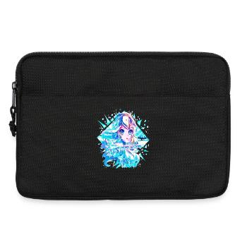 Anime Schneekönigin Eisprinzessin - Laptoptasche 13" - Schwarz - Vorne