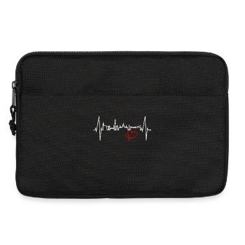 Hannover Skyline Herzschlag Fan Liebe Hannöversch - Laptop bag 13" - black - Front