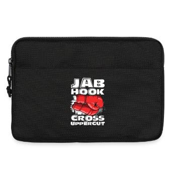 Jab hook cross uppercut - Laptoptasche 13" - Schwarz - Vorne