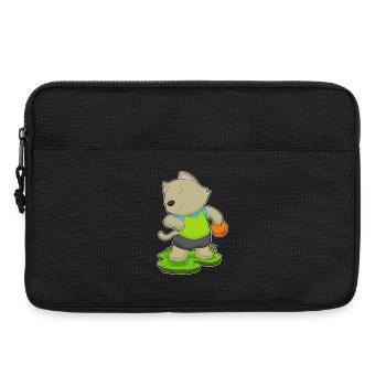 Joueur de basket-ball chat Basketball - Sacoche pour ordinateur portable 13 pouces - noir - Devant