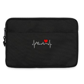 Mayence Skyline Heartbeat Fan Heart Love Mainzer - Sacoche pour ordinateur portable 13 pouces - noir - Devant
