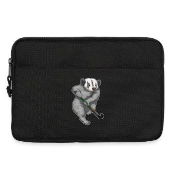 Dachs Feldhockey Feldhockeyschläger - Laptoptasche 13" - Schwarz - Vorne