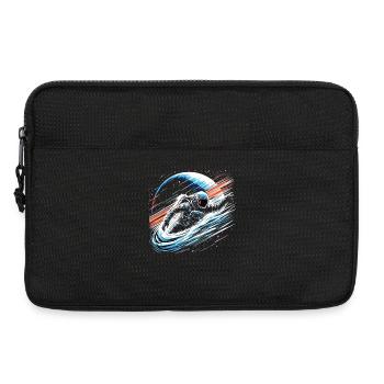 Astronaut Planeten Weltall - Laptoptasche 13" - Schwarz - Vorne