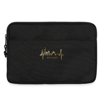 Mailand Skyline Italien Herzschlag Fan Love Milano - Laptoptasche 13" - Schwarz - Vorne