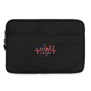 New York Skyline Herzschlag Herz USA Geschenk NY - Laptoptasche 13" - Schwarz - Vorne