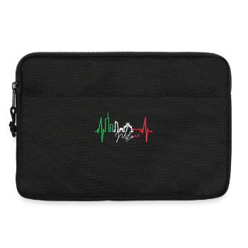 Mailand Skyline Italien Herzschlag Fan Love Milano - Laptoptasche 13" - Schwarz - Vorne