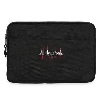 Vienna Skyline Heartbeat Austria Love Vienna - Laptop bag 13" - black - Front
