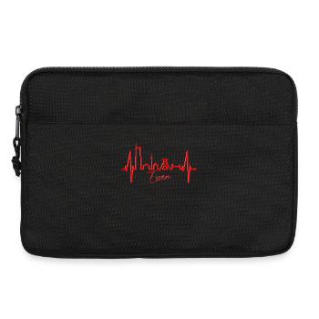 Essen Skyline Herzschlag Ruhrpott Fan Herz Essener - Laptoptasche 13" - Schwarz - Vorne
