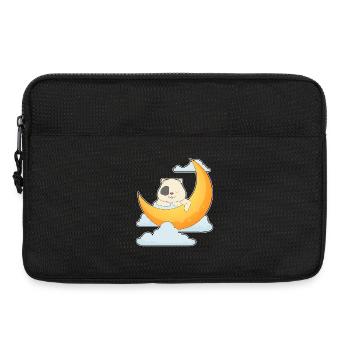 Hamster Mond  - Laptoptasche 13" - Schwarz - Vorne