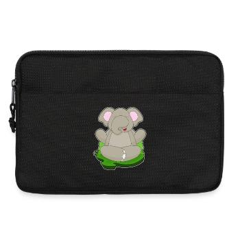 Elephant Yoga Fitness Meditation - Laptop bag 13" - black - Front