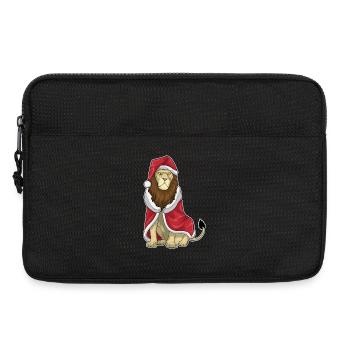 Löwe Weihnachten Weihnachtsmütze - Laptoptasche 13" - Schwarz - Vorne