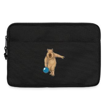 Wasserschwein Bowling Bowlingkugel - Laptoptasche 13" - Schwarz - Vorne